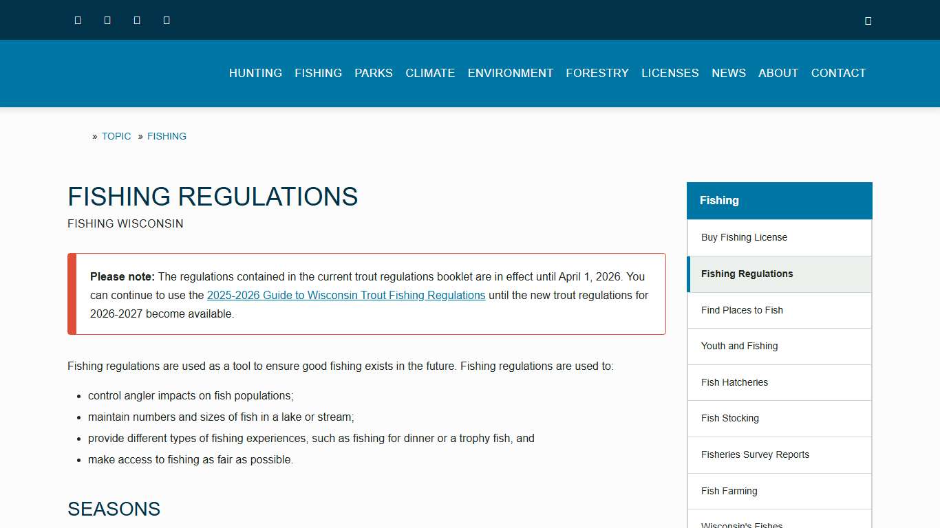 Fishing Regulations Fishing Wisconsin Wisconsin DNR